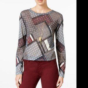 NWT Bar III Printed Tunic Blouse